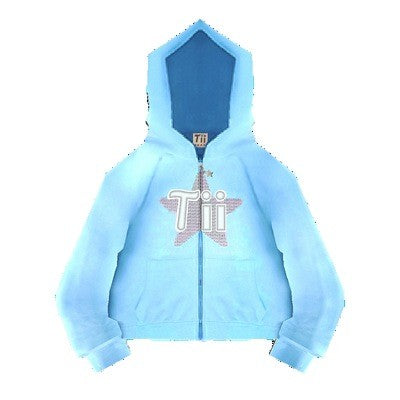 ascii tii hoodie — light blue